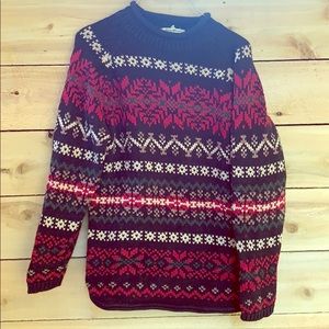 Vintage Eddie Bauer Fair Isle Sweater EUC
